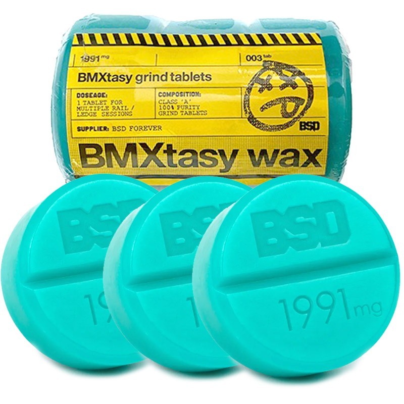 BSD Bmxstasy Grind Wax Teal (Pack of 3 pill wax)